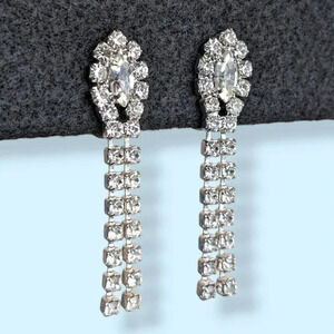 (2/$20) Vintage Dangling Rhinestone Earrings